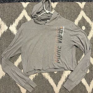 Orangetheory hooded long sleeve crop, small